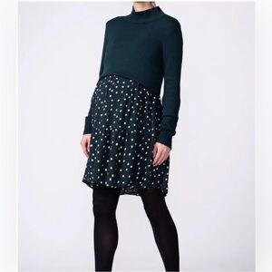 Seraphine Maura 2-in-1 Maternity Nursing Turtleneck Dress size 6